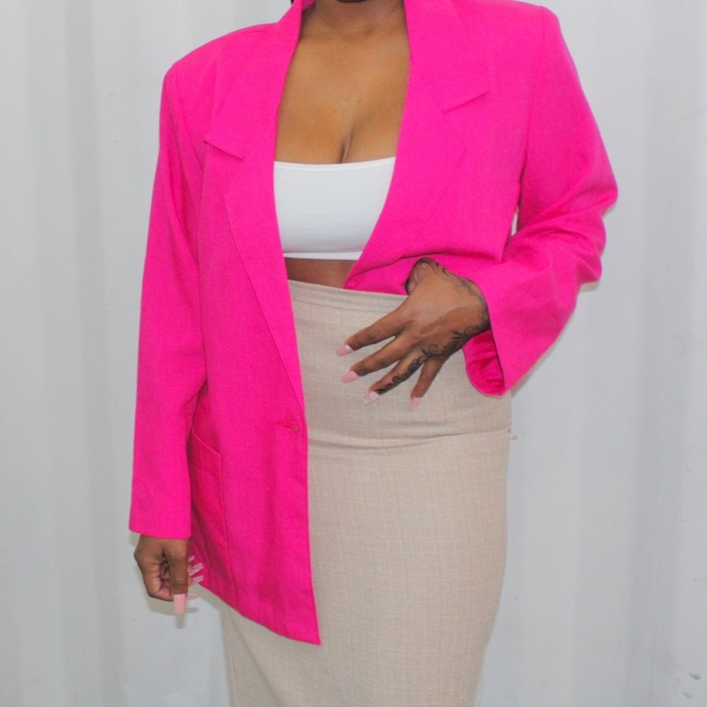 Vintage 1980's Pink Blazer